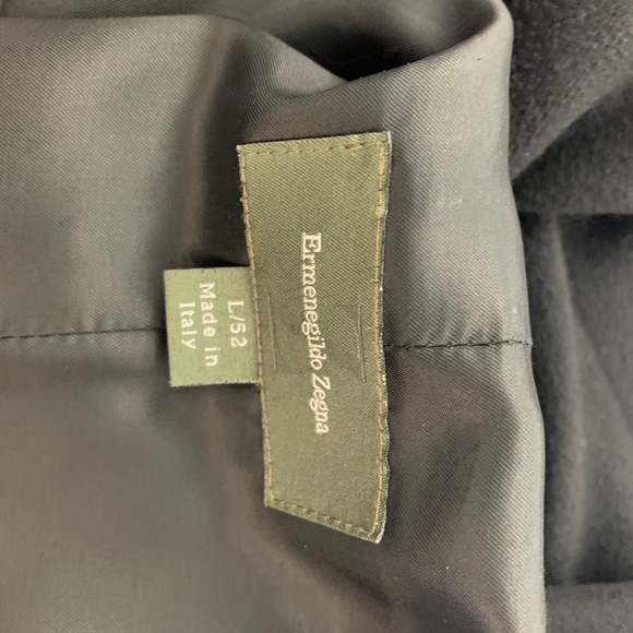 ERMENEGILDO ZEGNA Black Cashmere Single Breasted Jacket - Picture 5 of 5